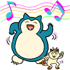 Jolly Snorlax Stickers