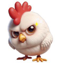 ไก่ขาวกุ๊กๆหน้ากวนๆ ตัวบิ๊กๆ