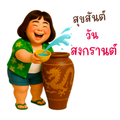 น้องข้าวขาหมูกับวันสงกรานต์❤️