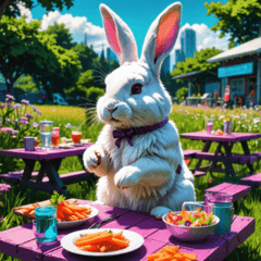 A Day in the Life of a White Rabbit 13