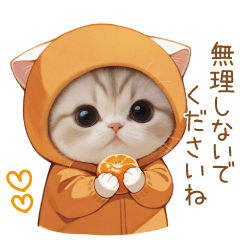 cute cat mikan Sticker2 keigo