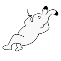 考えるうさぎ(食事編)