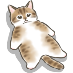 やる気が出ない☆猫たちのスタンプ3