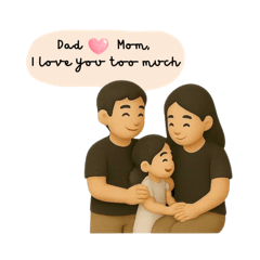 Mee Moji with family