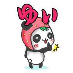 The Yui panda in strawberry.