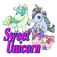 sweet unicorn sticker