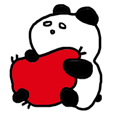 PANDA Red Sheet cute For young people