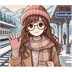 開心女孩的幸福貼圖