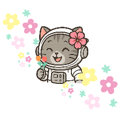 Cats in astronaut suit