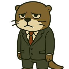 xhausted Otter: Office Mood Stickers