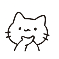 日本語を話すかわいい白い猫