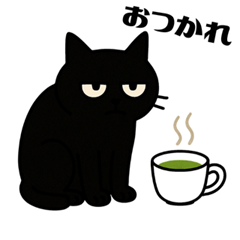 Deadpan Black Cat: Daily Mood