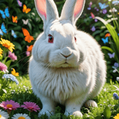 The Daily Life of a White Rabbit 14