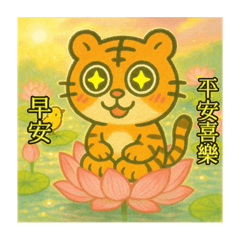 星星眼的潦草小老虎