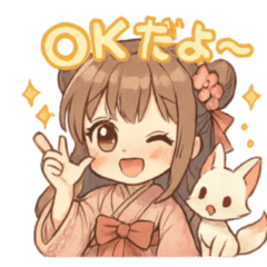 Hanachan & Kokon Sweet Japanese Stickers