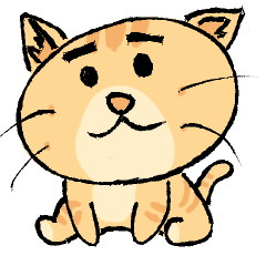 Dark-browed orange cat
