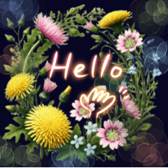 JapanWildflowers Heartfelt MessageStamps