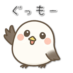 Cute long-tailed tit "Shiromof"2