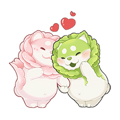 Vegetables Fairy sweet animated stickers
