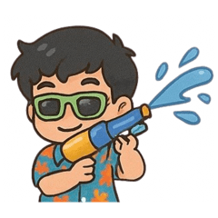 Songkran Happy Boy