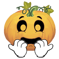 emoji Pumpkin 3 - Silence wins