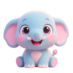 Pink Q Elephant