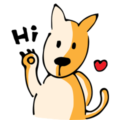 Cute Yellow Dog-life