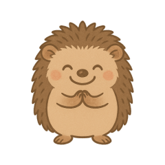 Cheerful Hedgehog Stickers