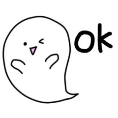 使いやすい　ゆるいおばけのふわりん