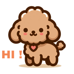 ゆるふわかわいいトイプードル