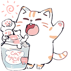 แมววาดหลวมๆ ♡ ไม่มีข้อความ