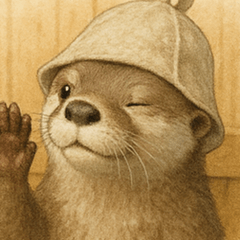 Sauna Otter-Relaxing Daily Stickers