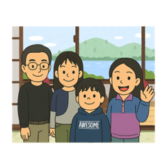 江謝一家