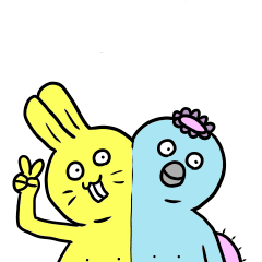 usagi&kappa stamp