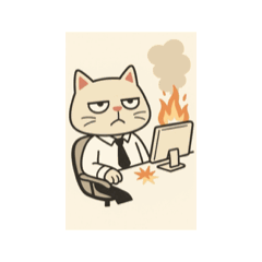 The World-weary Cat - At Work