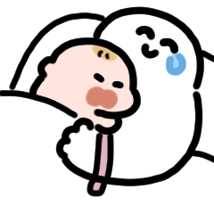 Smiling Man Parenting Anime Sticker