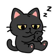 Lazy sleepy cat