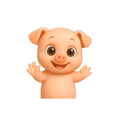 Naughty little pig.