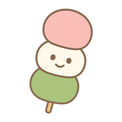 みつごの三色団子・しらたま