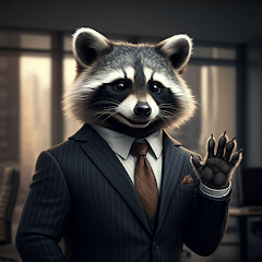 アライグマ事務職員の日常