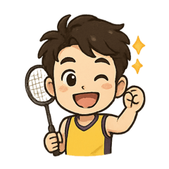 Messy head Badminton (Yellow)