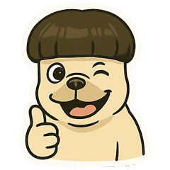 こいぬのふさふさ頭