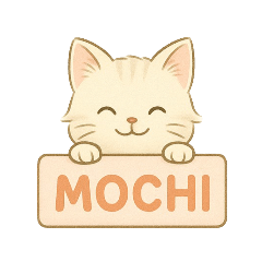 Fluffy orange Mochi