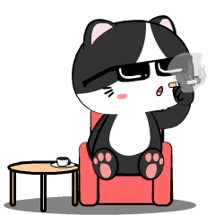 Baby Tuxedo Cat 8 : Animated