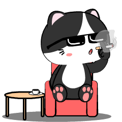 Baby Tuxedo Cat 8 : Animated