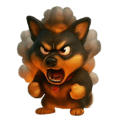 Dog-Body movements 003(3D)