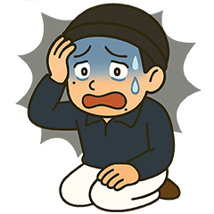 ネガティブ白パンボーイ01（悲しみ編）