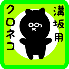 black cat sticker for mizozaka