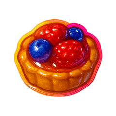 Puffy Dessert & Plate Stickers Vol.2