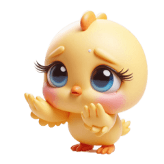 Cute Hen Reply Stickers